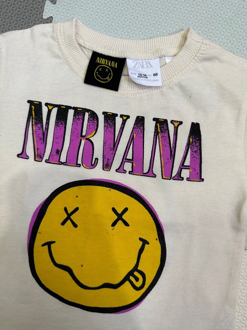 Zara nirvana t 2025 shirt