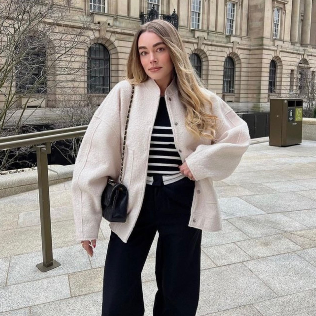 Zara Oversize Bomber Jacket with Pockets, Women's Fashion, Coats