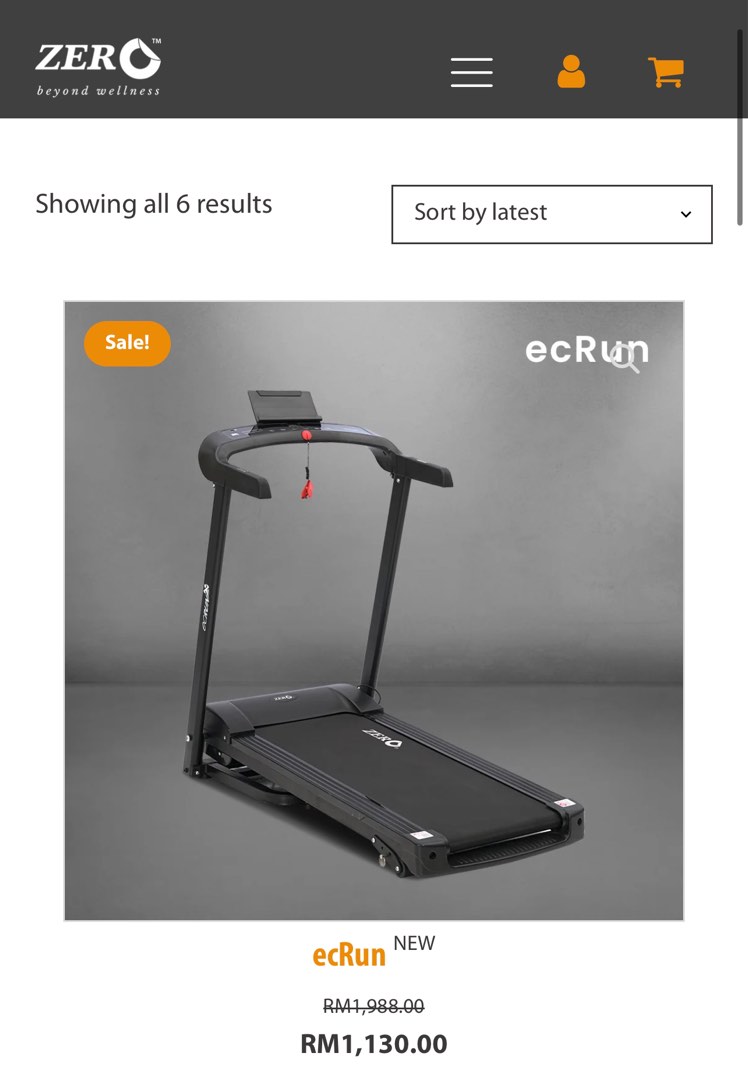 Zero eC Run Treadmill Sports Equipment Exercise Fitness