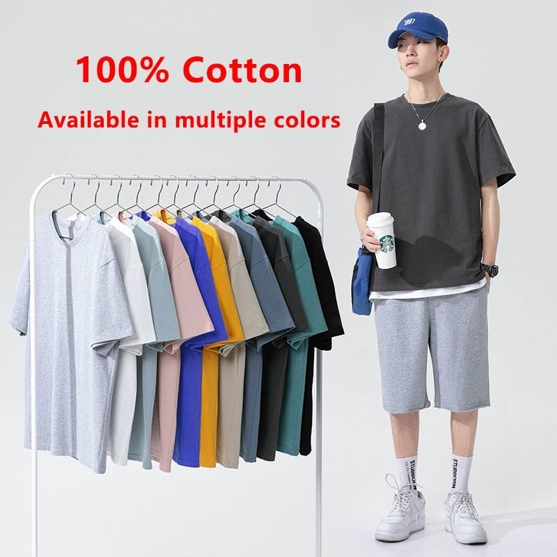 Mens cotton t shirts top short sleeve