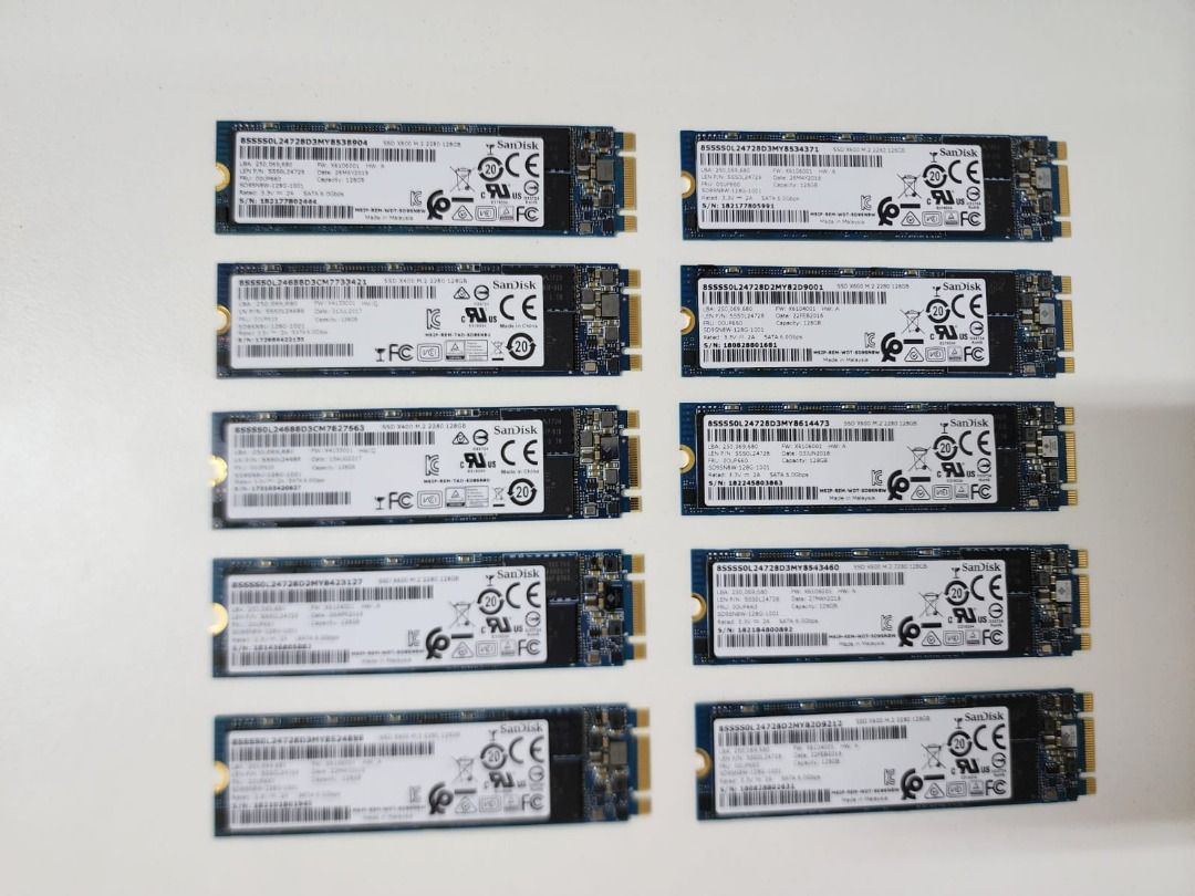 128 GB M.2 SanDisk SSD SanDisk X600 M.2 2280 128 GB SATA 6.00bps Computers Tech Parts Accessories Computer Parts on Carousell