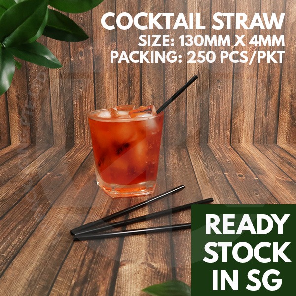 13cm Cocktail Straw (250pcs) / Short Straw / Mixed Drink Stirrer / Sip