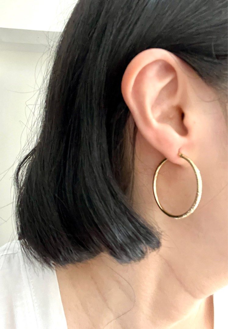 Big loop earrings store