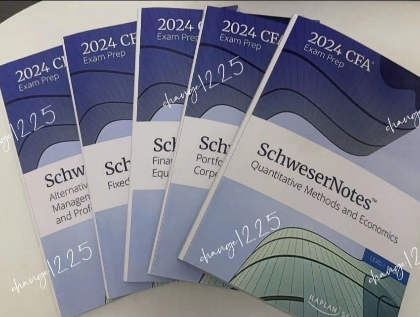 2024 CFA Level 1 / 2 /3 Kaplan Schweser Notes, 興趣及遊戲, 書本 & 文具, 教科書