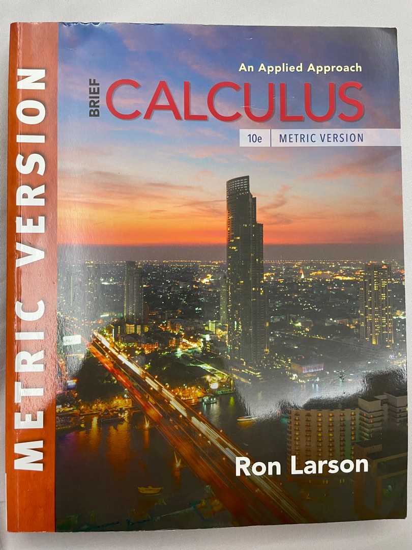 微積分課本 Larson /Brief Calculus 十版, 興趣及遊戲, 書本及雜誌, 教科書與參考書在旋轉拍賣