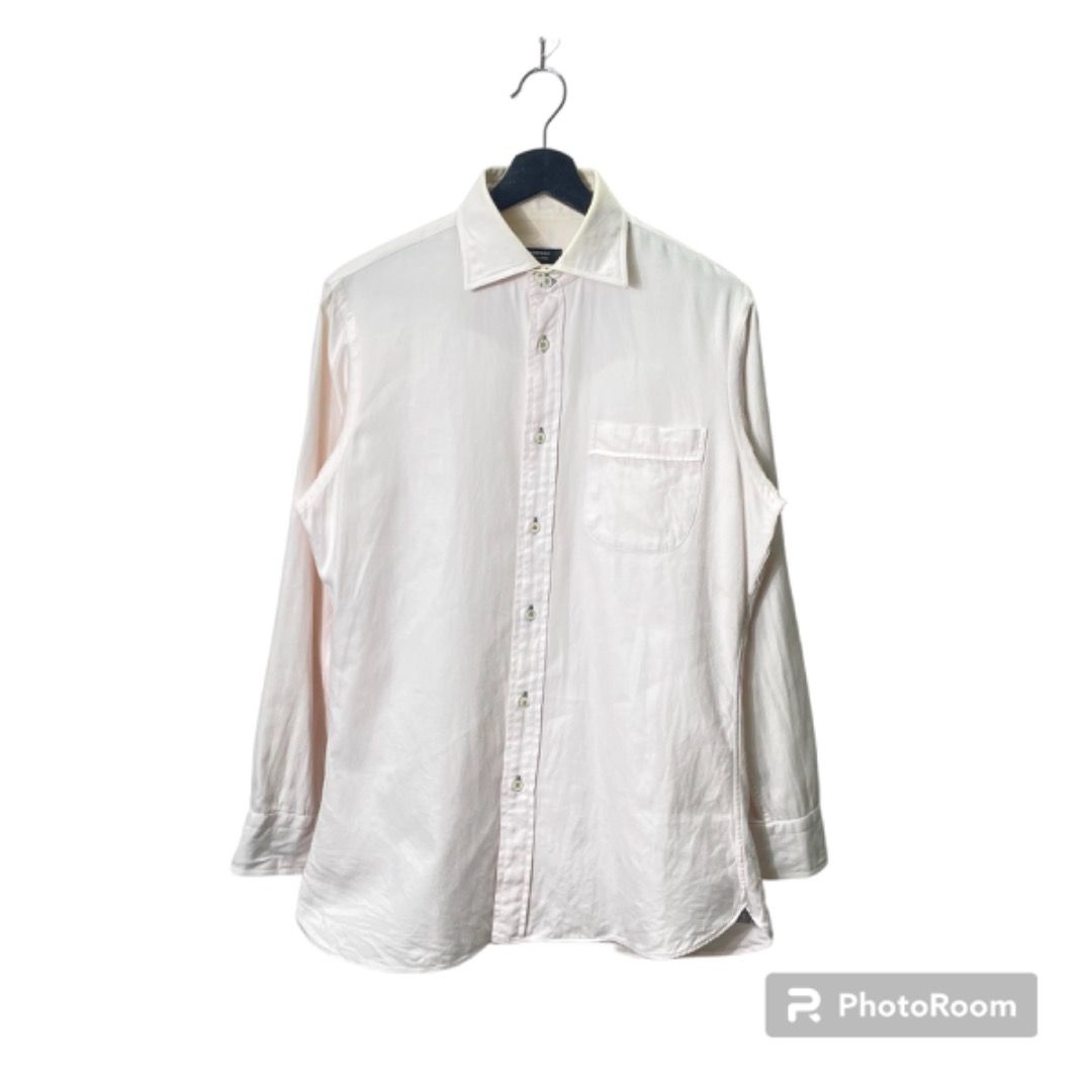 SALE S BURBERRY BLACK LABEL SLIM FIT SHIRT LIGHT PINK