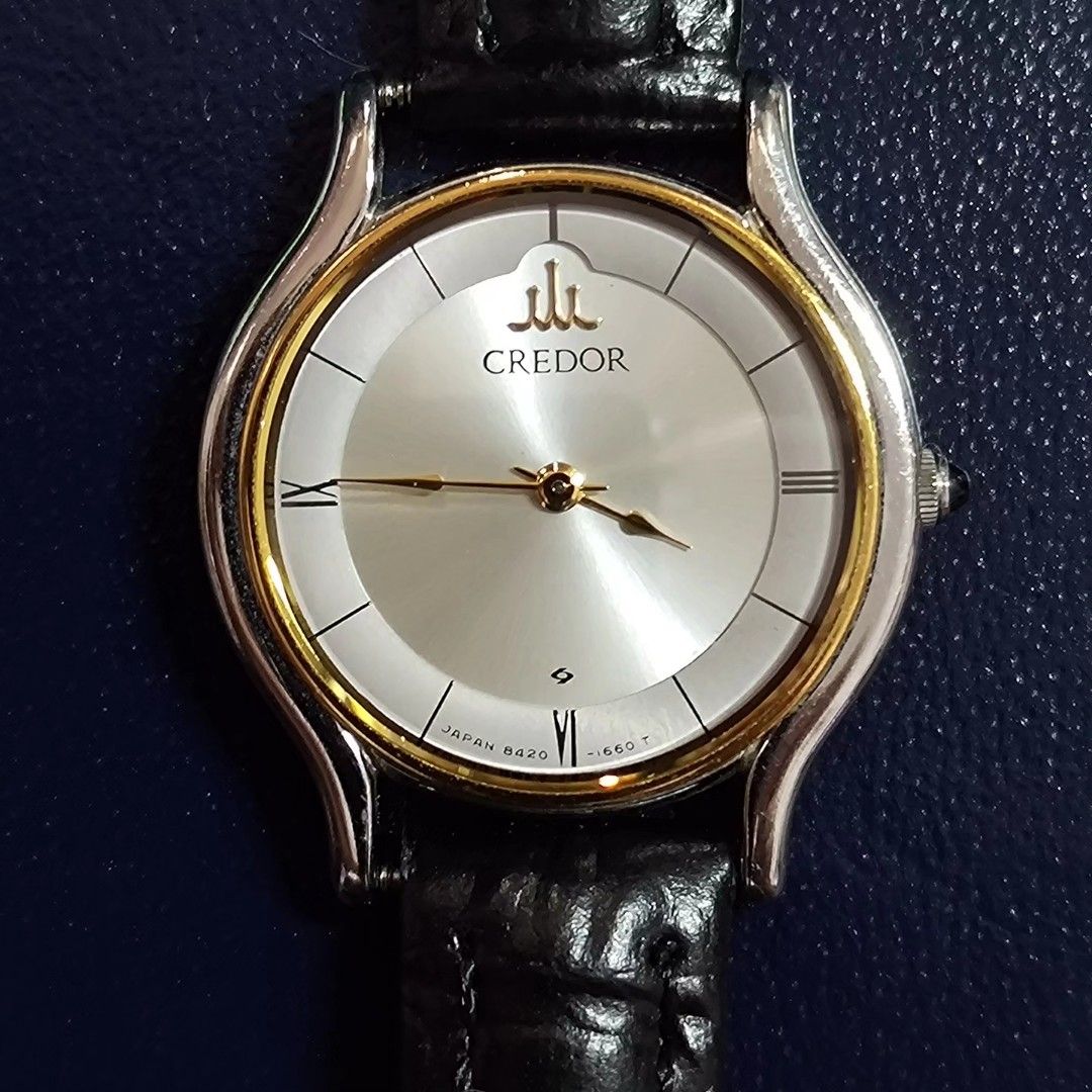 Seiko Credor 18K金 女錶 , 銀面象牙色錶盤