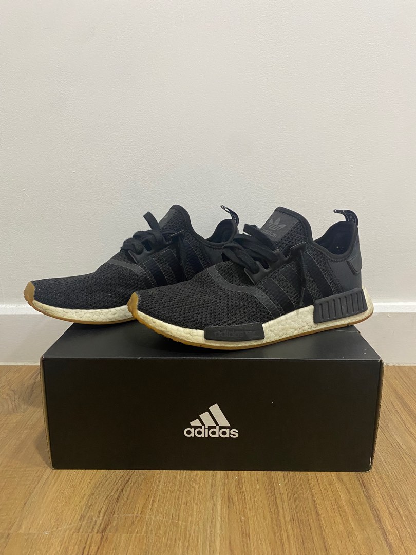 Adidas NMD R1 Black Men s Fashion Footwear Sneakers on Carousell