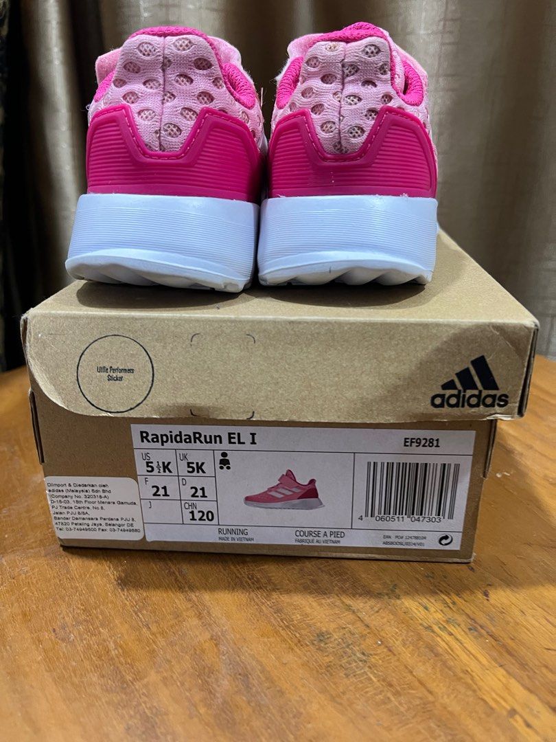 Adidas rapidaRun EL pinkgirl Women s Fashion Footwear Sneakers