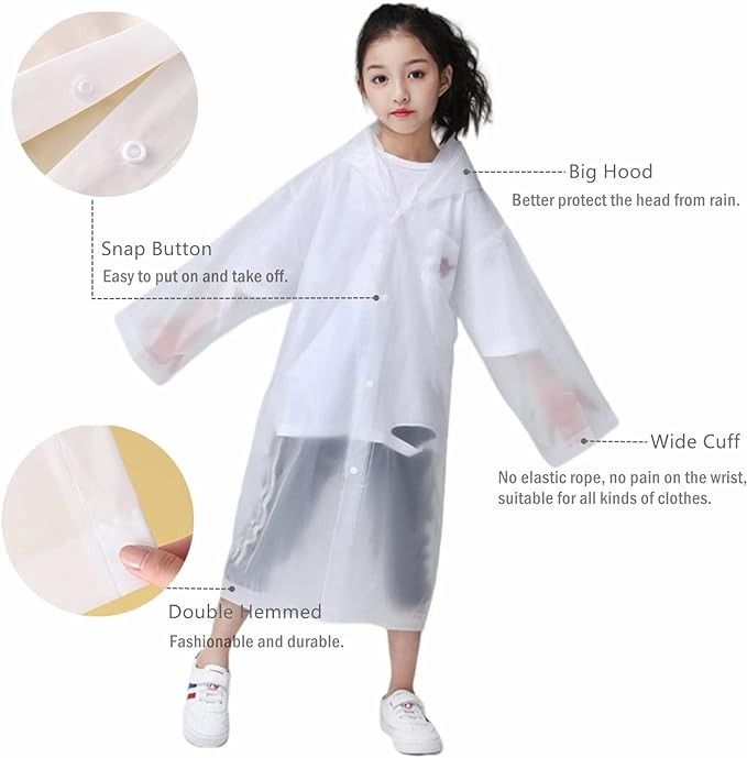 Raincoat with big hood discount