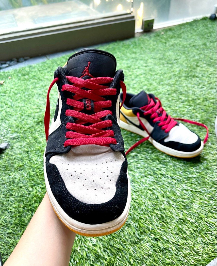 Jordan 1 sail shop university red on feet