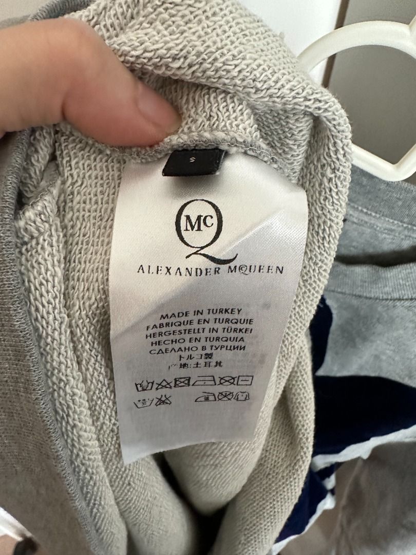 Alexander mcqueen cheap grey sweatshirt