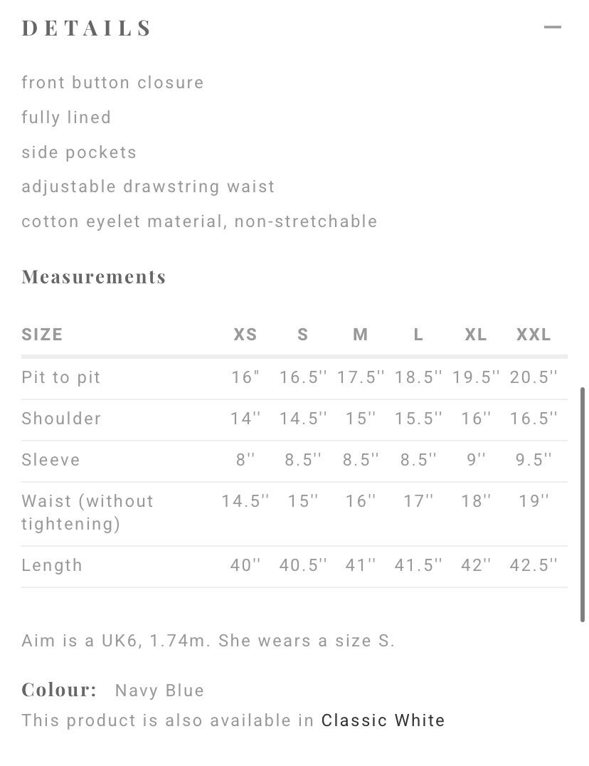 Amandine dress white/blue