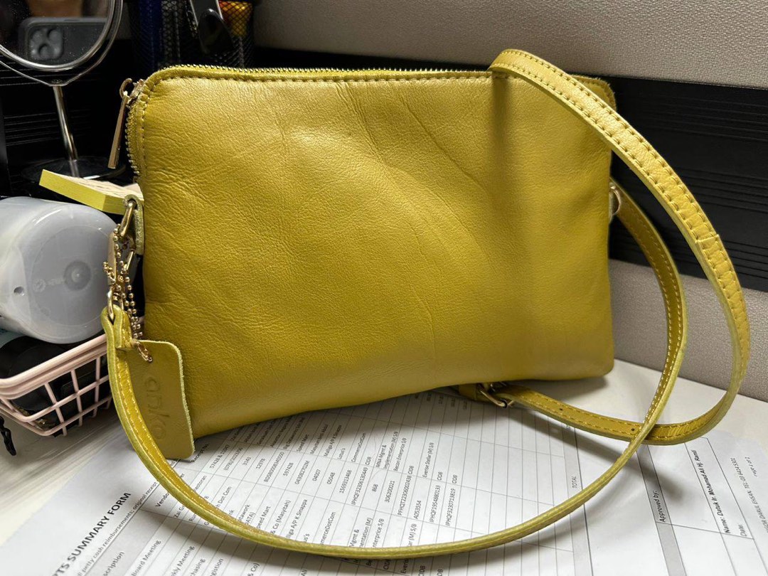 ANKO Soft Leather Sling Bag, Women's Fashion, Bags & Wallets, Shoulder ...