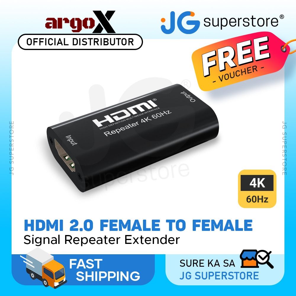 ArgoX 8K Ultra HD HDMI 2.0 Female to Female Repeater with Built-in IR ...