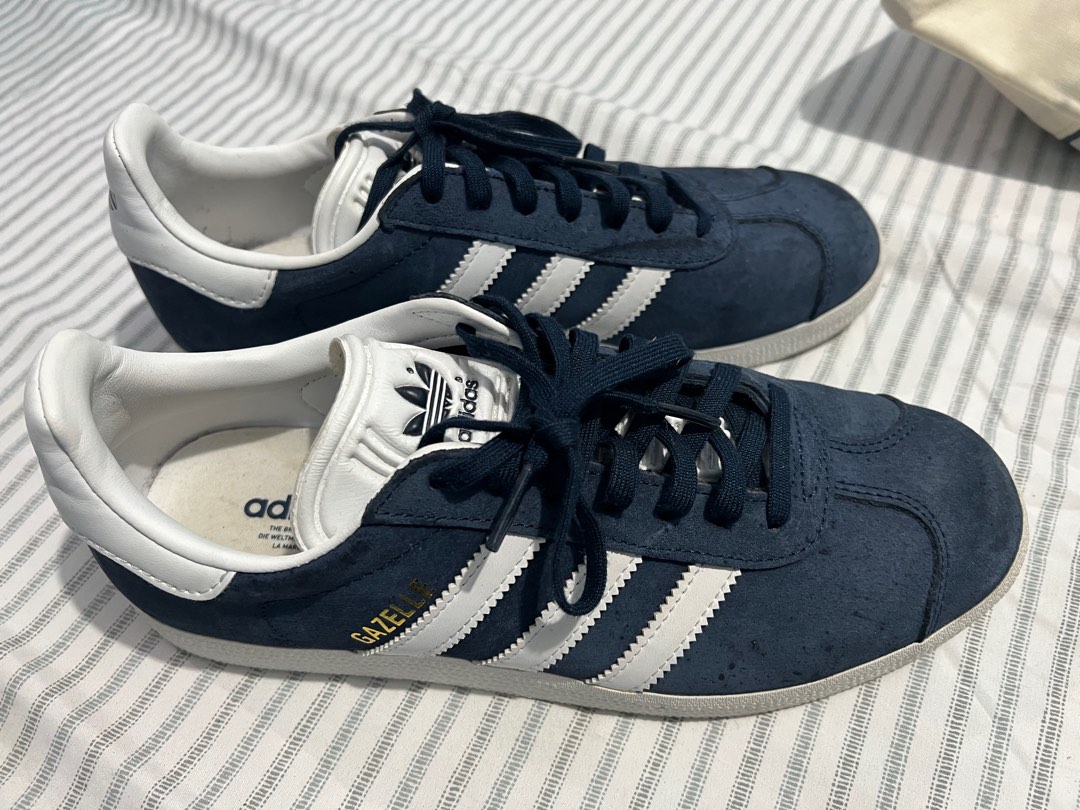 adidas gazelle navy blue suede womens