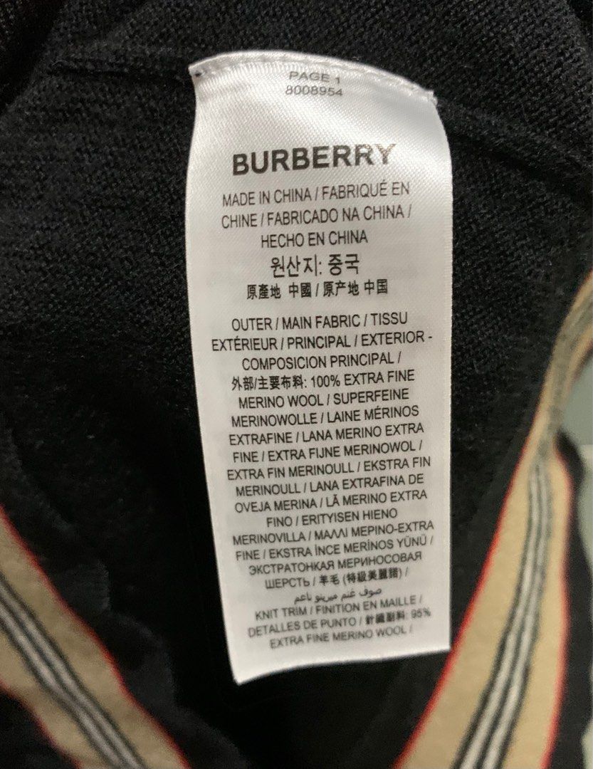 Fake burberry on sale jumper