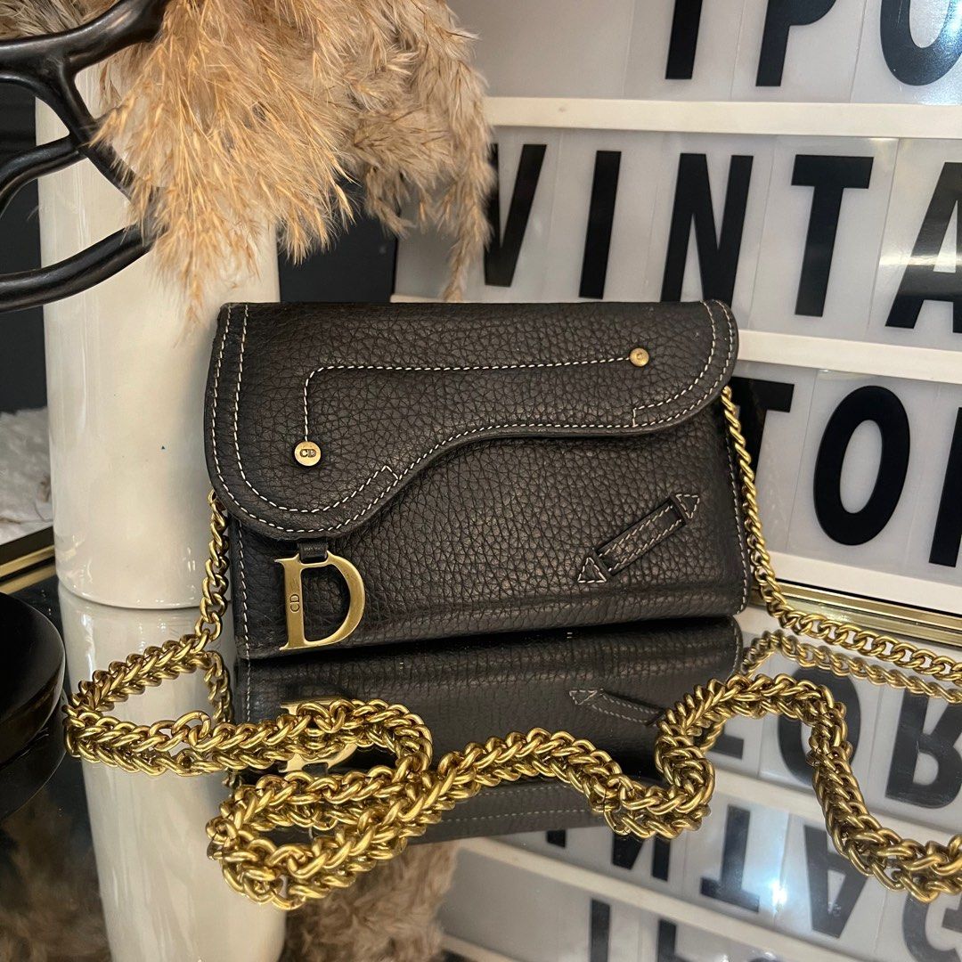 Christian dior saddle wallet cheap
