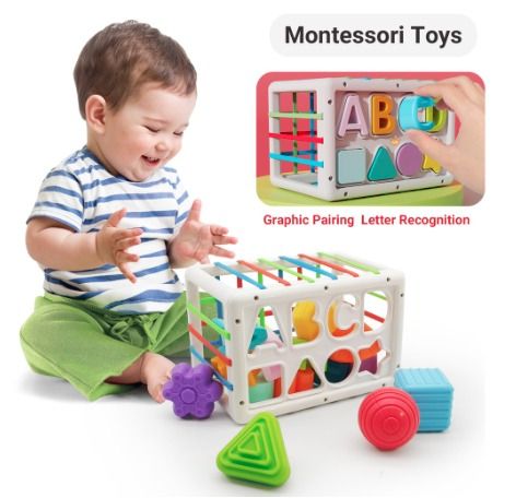 Baby Toys for 6-12-18 Months, Montessori Toys for 1 2 Year Old Toddler Gift  for 6-12 Months Baby Girl Toddler Travel Toy Sensory Toys for Babies Birthday  Gift 6 7 8 9 Month Old Baby Toys 