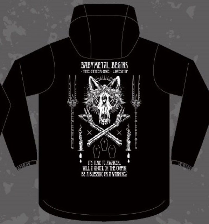 BABYL【XLサイズ】フードジャケット COFFIN XLサイズ】BABYMETAL BEGINS THE OTHER ONE COFFIN フード