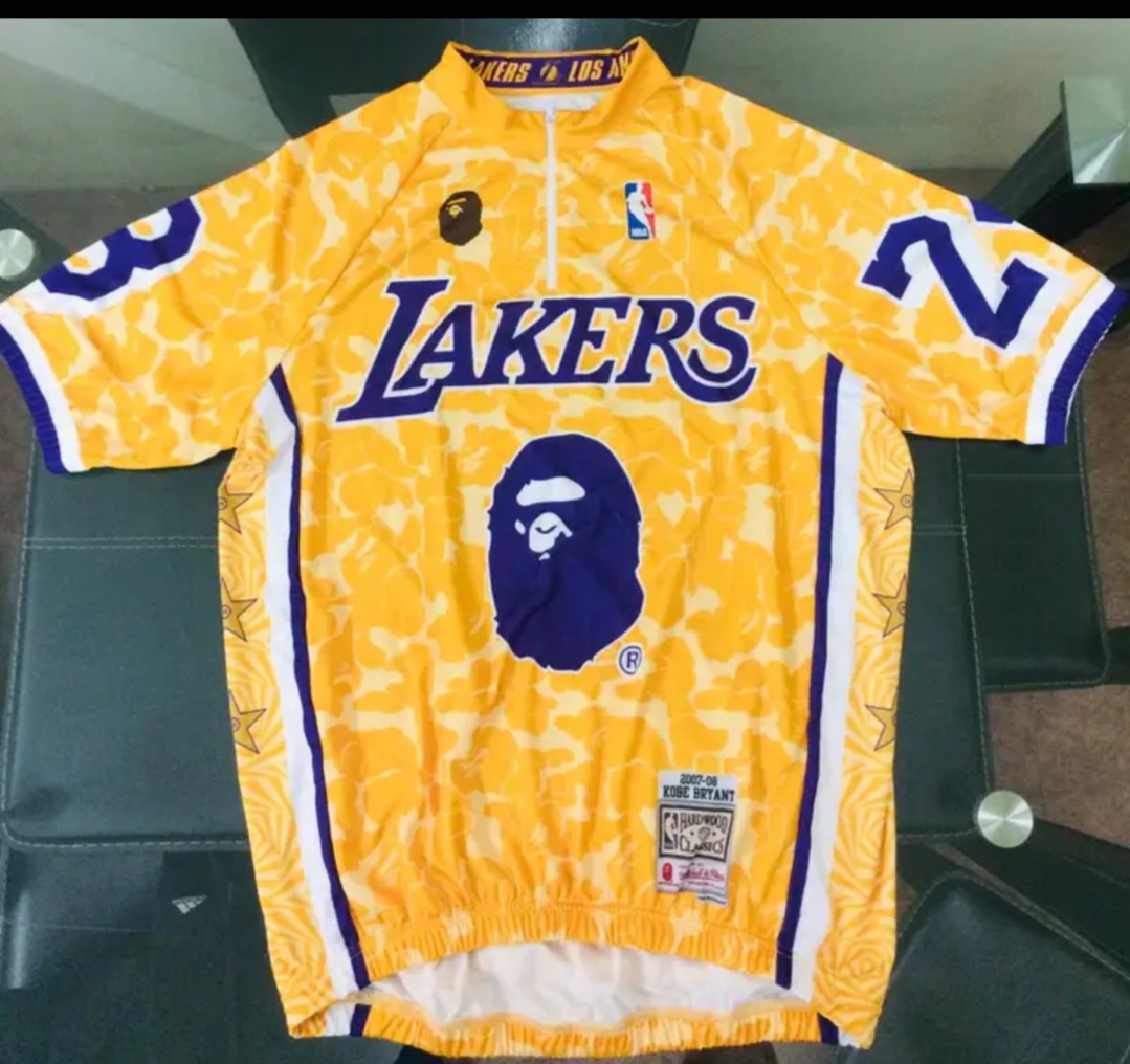 Bape x NBA Lakers Yellow Shirt, Men's Fashion, Tops & Sets, Tshirts & Polo  Shirts on Carousell