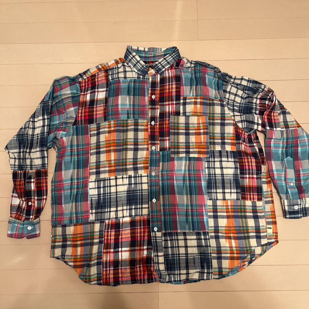 Beams ssz madras patchwork shirt, 男裝, 上身及套裝, 西裝