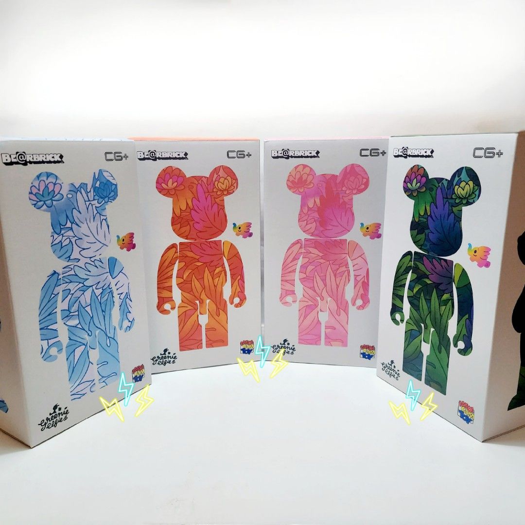 Bearbrick 400% GREENIE ELFIE Four Seasons (4 pcs set) Thailand