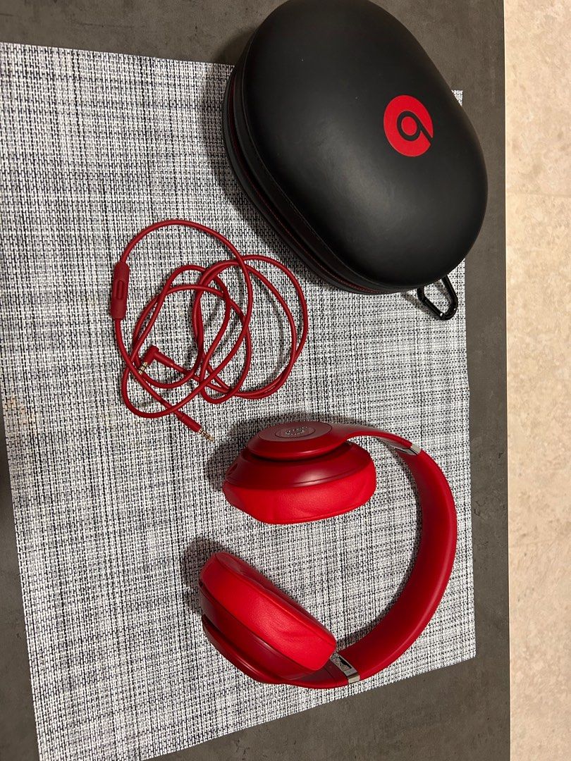 Beats Studio 3 red, Audio, Headphones & Headsets on Carousell