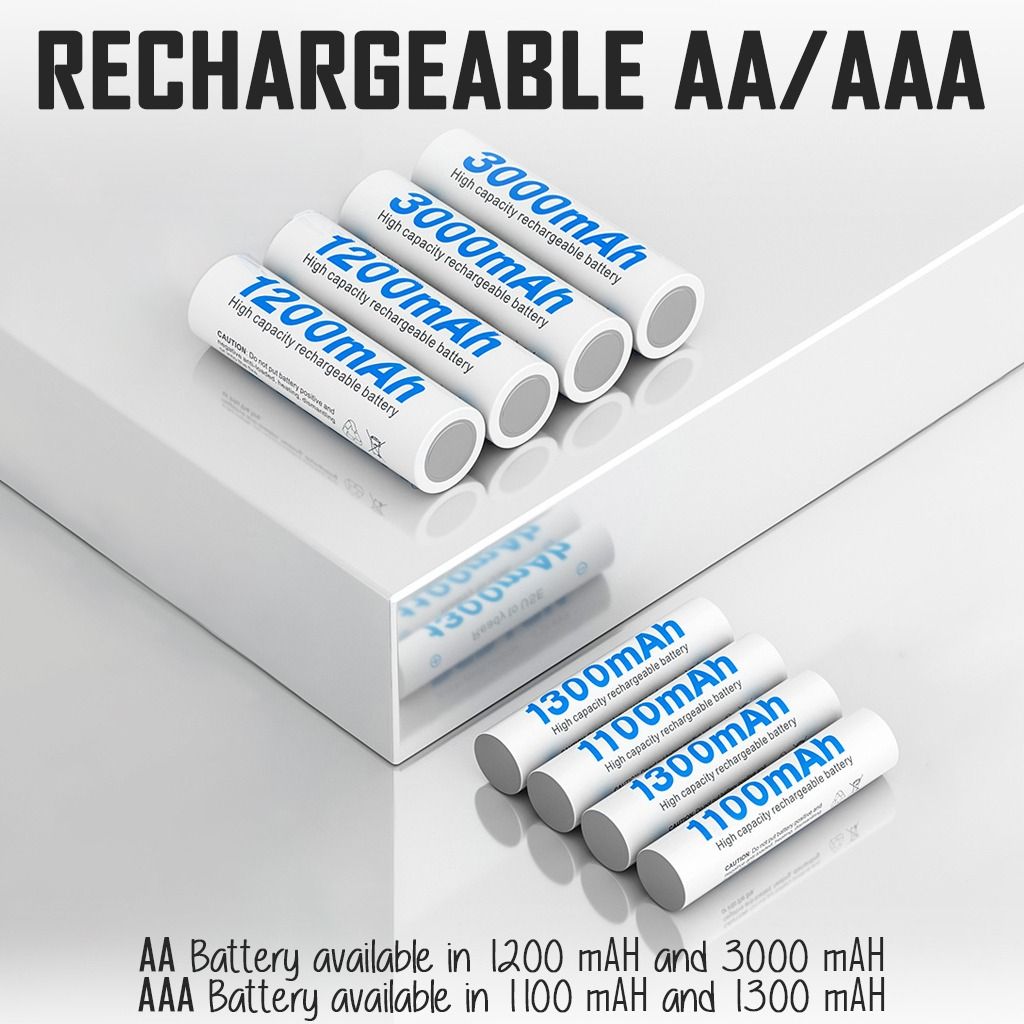 Double a rechargeable battery pack store