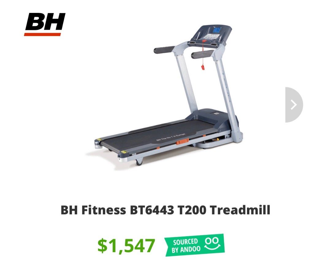 Bh discount treadmill t200