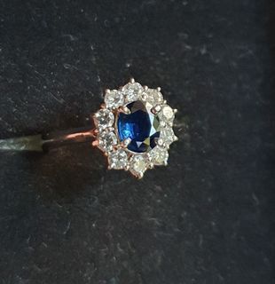 Blue Sapphire Ring Pt900