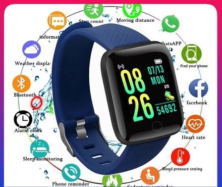 Bluetooth Watch Measures Blood Pressure Blood Oxygen And Heart