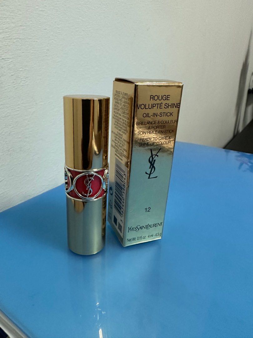 BNIB YSL Rouge Volupte Shine lipstick in coral selling at 59 in