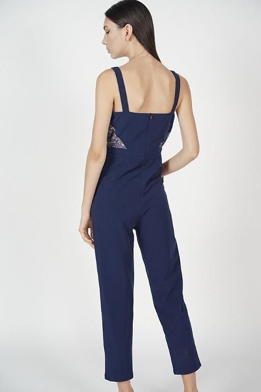 Navy discount pant romper