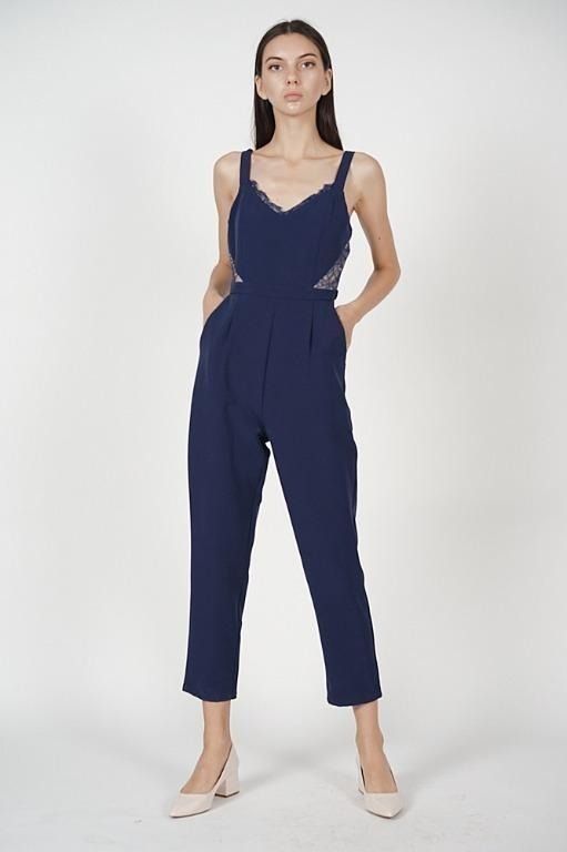 Navy pant romper online