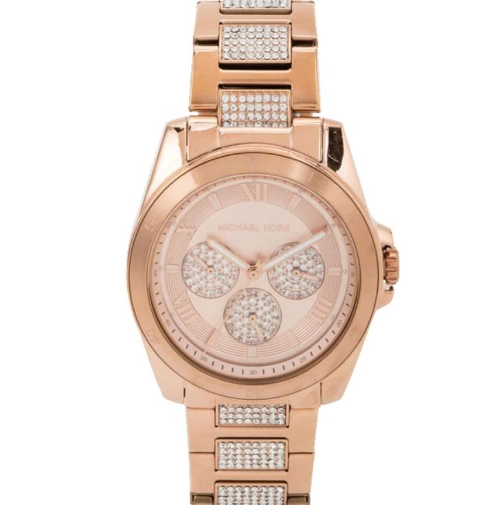 Michael kors rose gold swarovski watch top