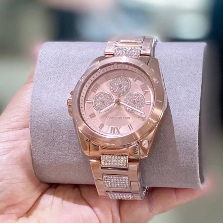 Michael kors rose new arrivals gold swarovski watch