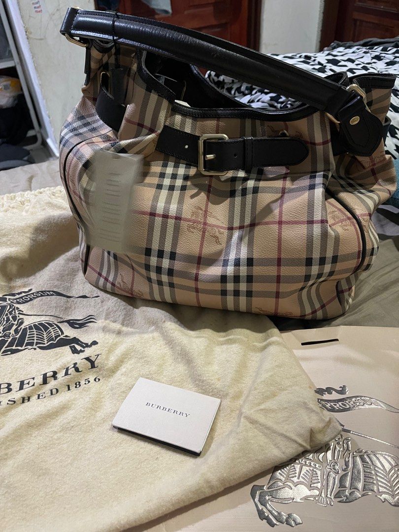 Authentic Vintage Burberry Classic Haymarket Doctors Speedy Bag, Luxury,  Bags & Wallets on Carousell