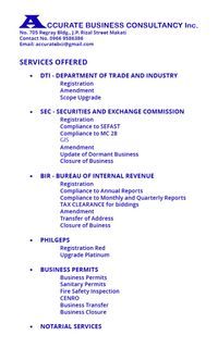 BUSINESS CONSULTANCY