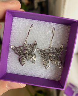 Butterfly Sterling Silver Earrings