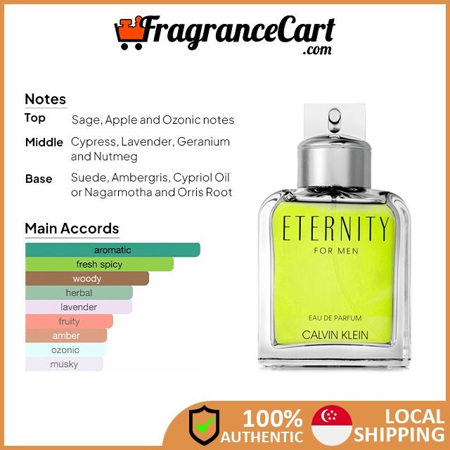 Calvin Klein Eternity EDP for Men 30ml 100ml Brand New 100