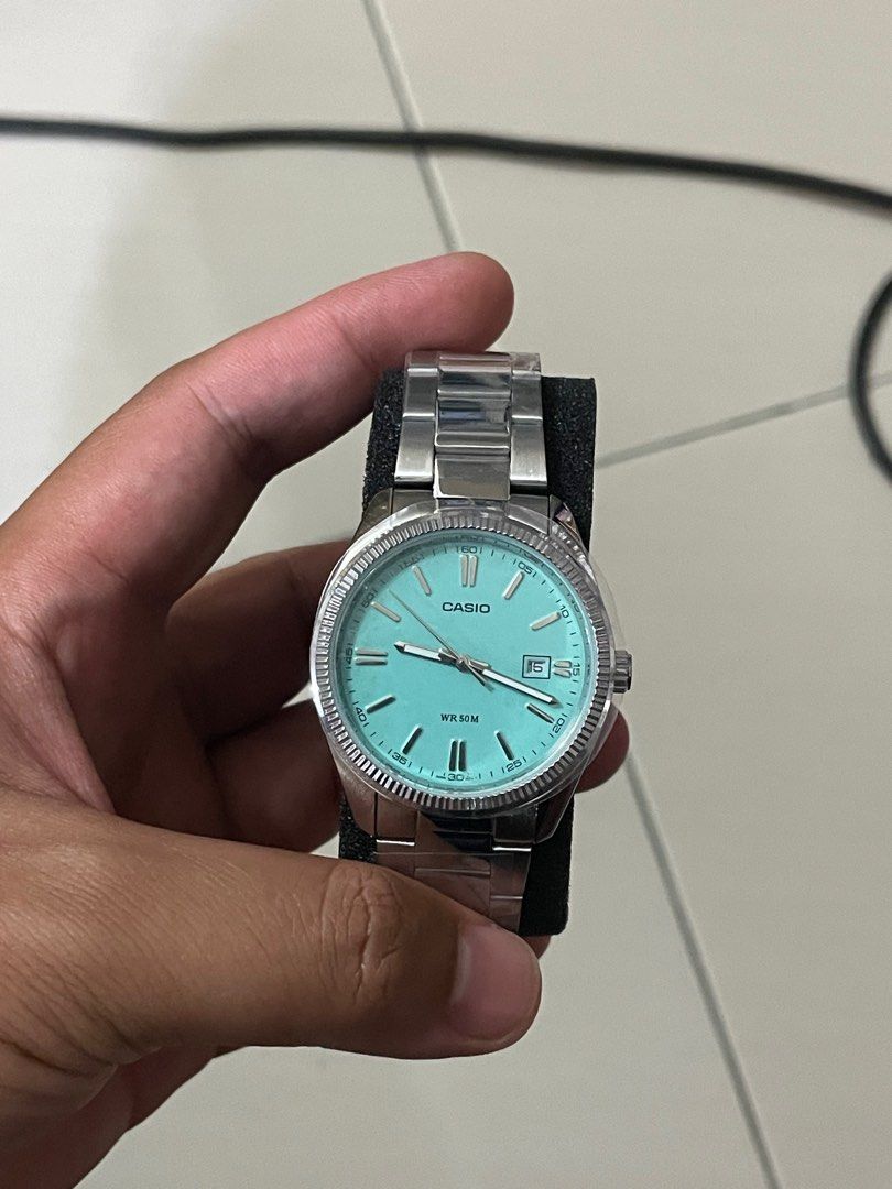 Casio 'Tiffany Blue' watch - Unboxing - MTP-1302PD-2A2VEF 