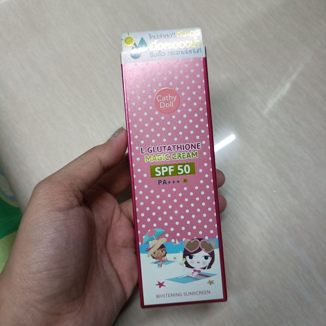 CATHY DOLL L-GLUTA SUNSCREEN, Beauty & Personal Care, Face, Face Care on  Carousell
