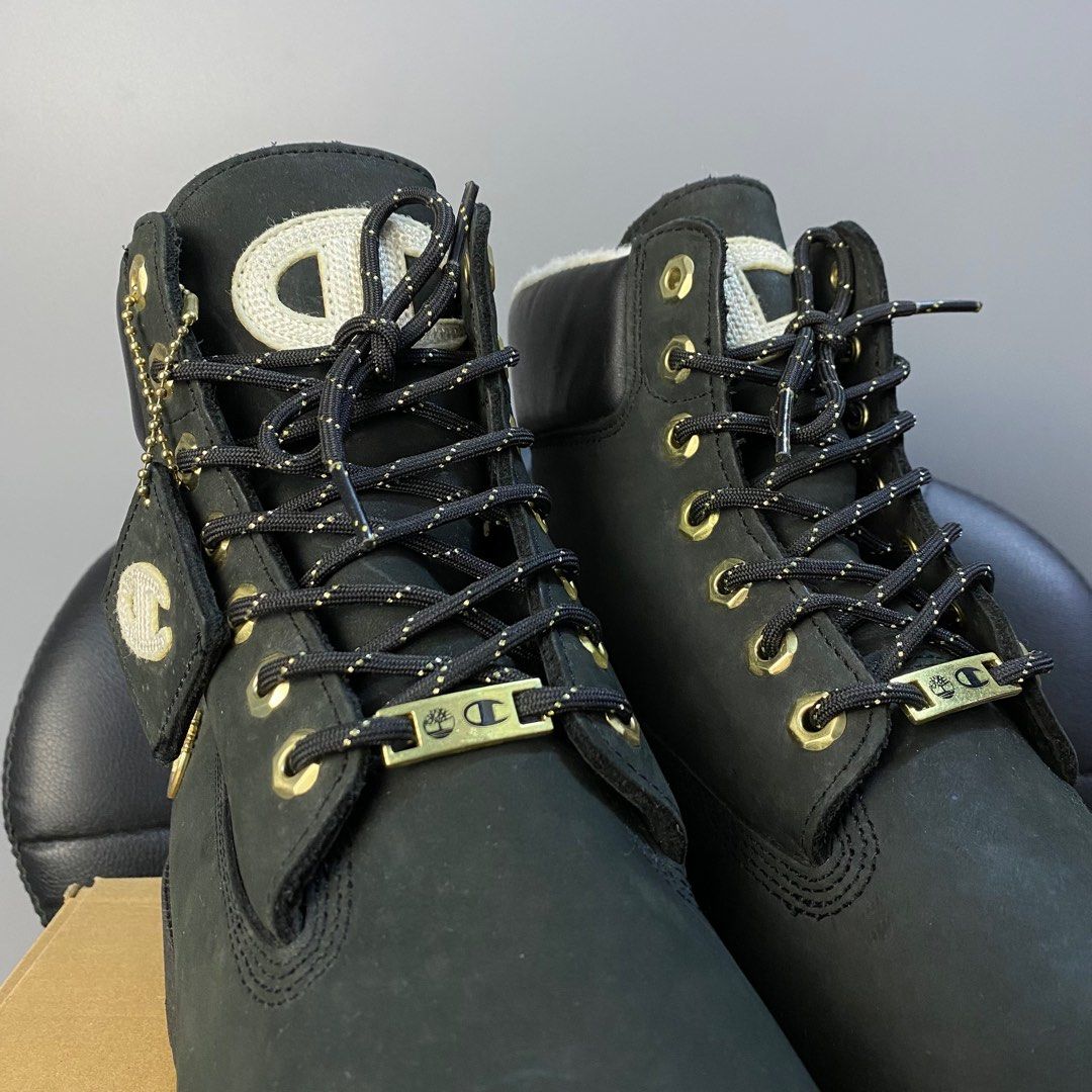 Timberland x discount champion black boots