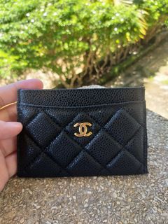 CHANEL CAVIAR KEYCHAIN HOLDER WALLET, Luxury, Bags & Wallets on