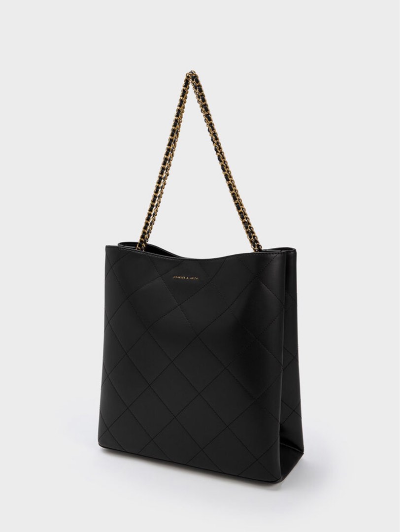 charles & keith leia braided tote bag, Women's Fashion, Bags & Wallets ...