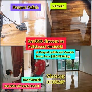 Cheapest price for parquet Polish and Varnish!!!!
#hdb #condo #Bto #parquet polish #varnish #cheapest price #wall paint #nippon #antimould #housepainting