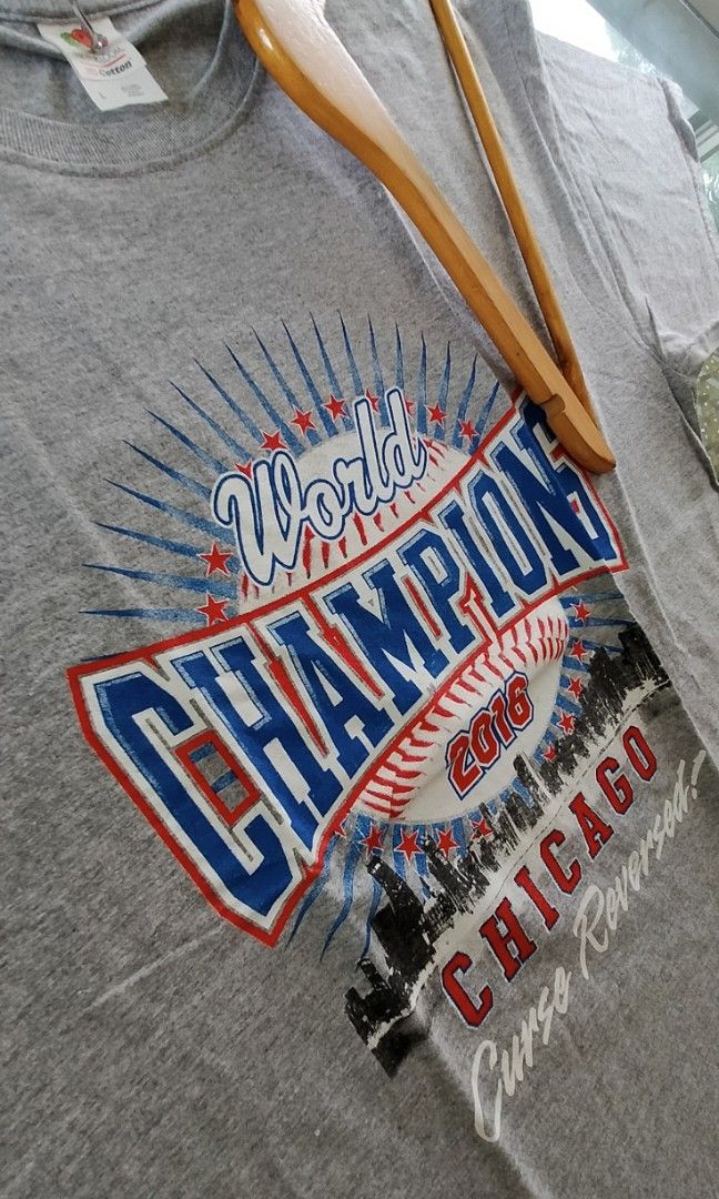 MLB Chicago Cubs 2016 World Series Champions, Men's Fashion, Tops & Sets,  Tshirts & Polo Shirts on Carousell