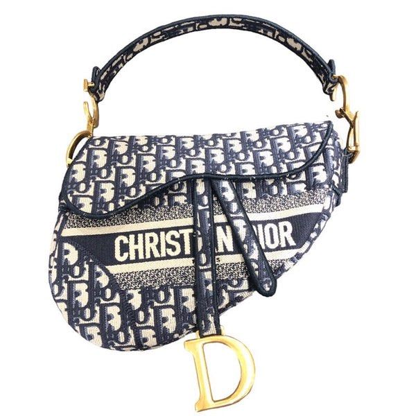 CHRISTIAN DIOR SADDLE POUCH Blue Dior Oblique Jacquard, Luxury, Bags &  Wallets on Carousell