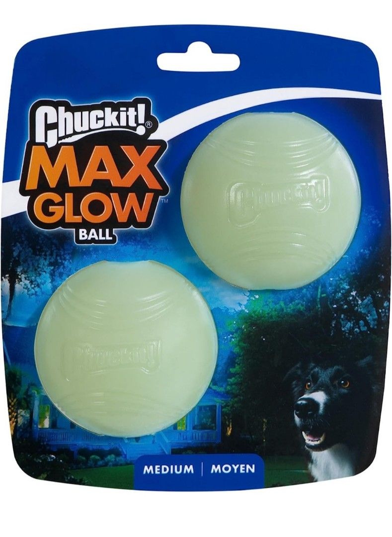 Glow ball deals dog toy